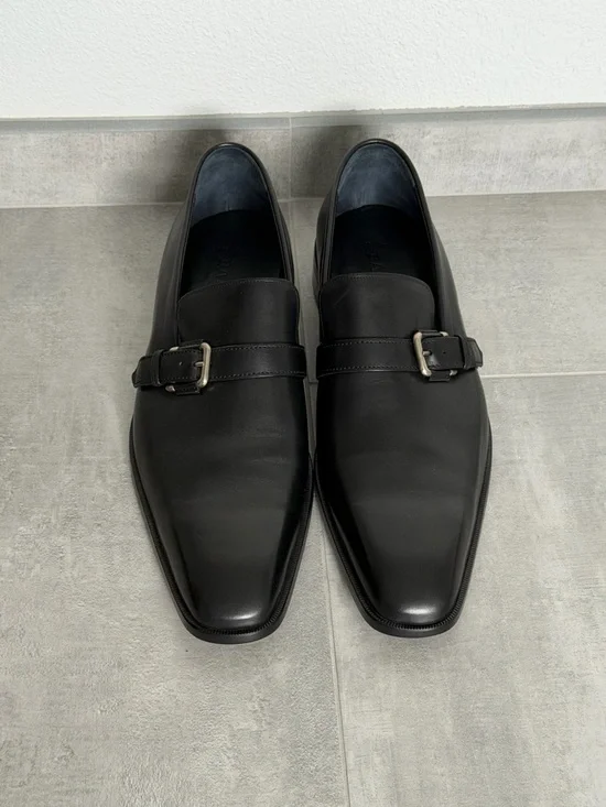 Bally Black Leather Monk Strap Oxfords - Picture 2 of 7